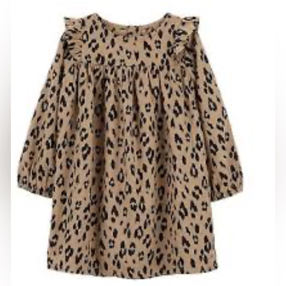 Carter's Tan Leopard Print Kids Dress